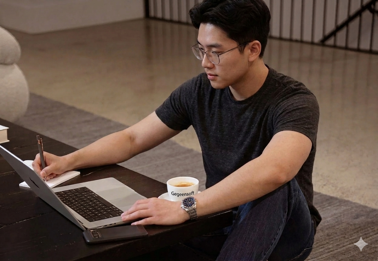 Person working